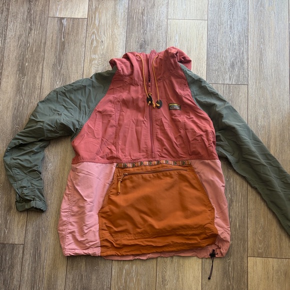 L.L. Bean Jackets & Blazers - LL Bean Colorblock Anorak Jacket - Rust, Rose, Olive